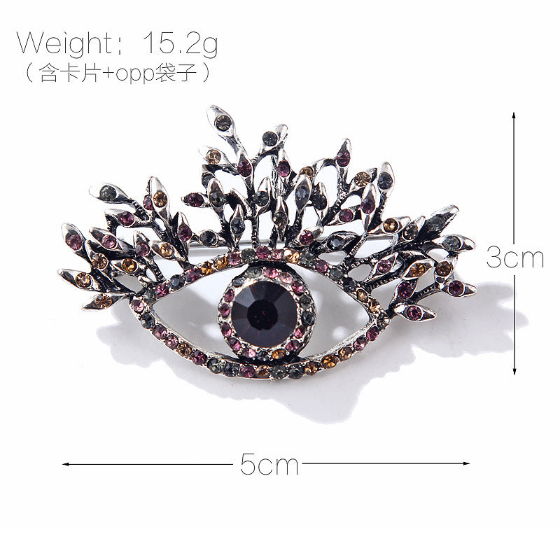 Alloy Demon Eye Brooch Clothing Accessories