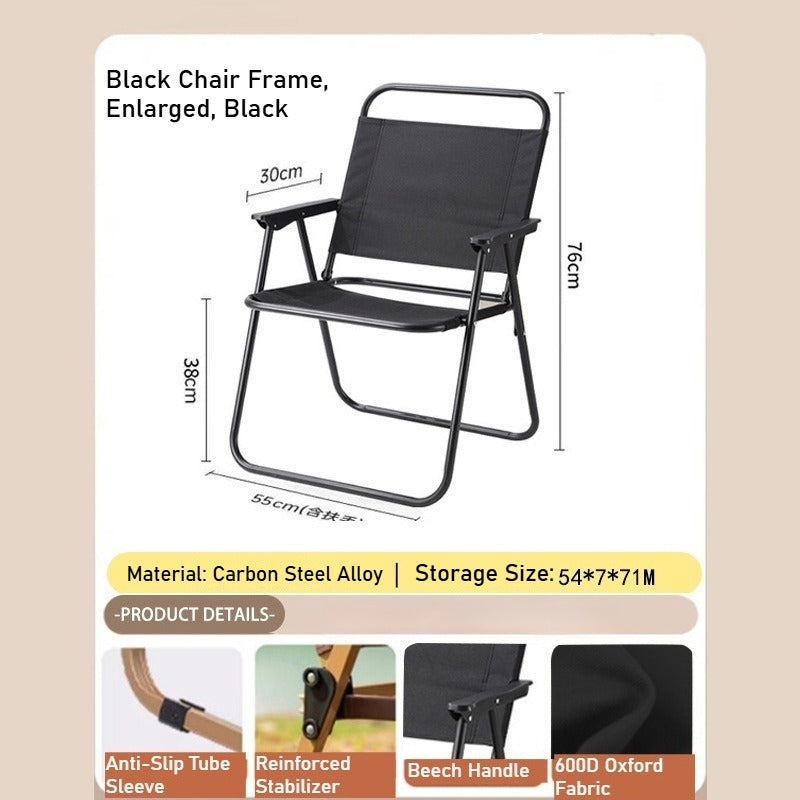 Camping Outdoor Folding Chair - Portable for Beach, Vendor & Catering Needs