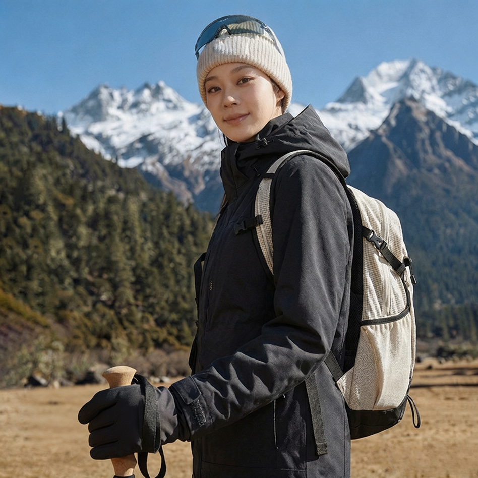 Fully Seam‑Sealed 3‑in‑1 Rain Jacket Unisex Detachable Warm Outdoor Mountaineering Coat