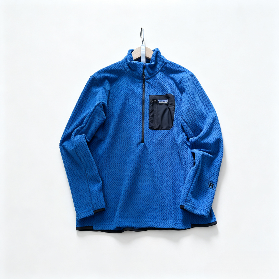Patagonia Stand-Collar Half-Zip Sweatshirt with Pocket – Unisex Loose Wave-Cut Fit