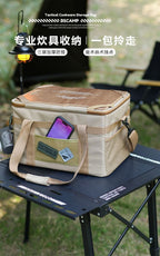 Camping tactical storage bag, outdoor with table board, portable sundries and equipment bag