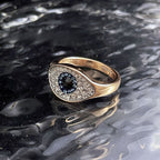 Evil Eye Pavé Crystal Ring