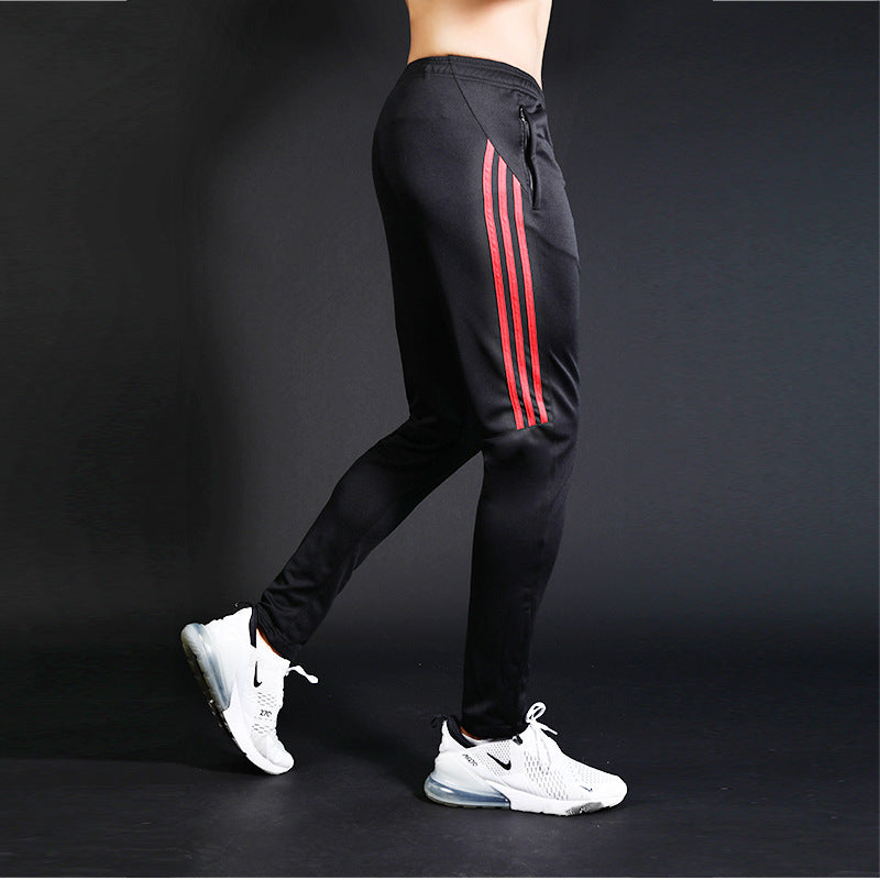 Basketball trousers men's casual trousers quick-drying trousers appearance trousers training trousers side three bars sports trousers football running trousers