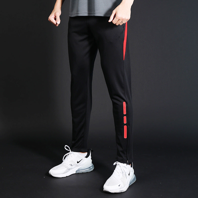 Basketball trousers men's casual trousers quick-drying trousers appearance trousers training trousers side three bars sports trousers football running trousers