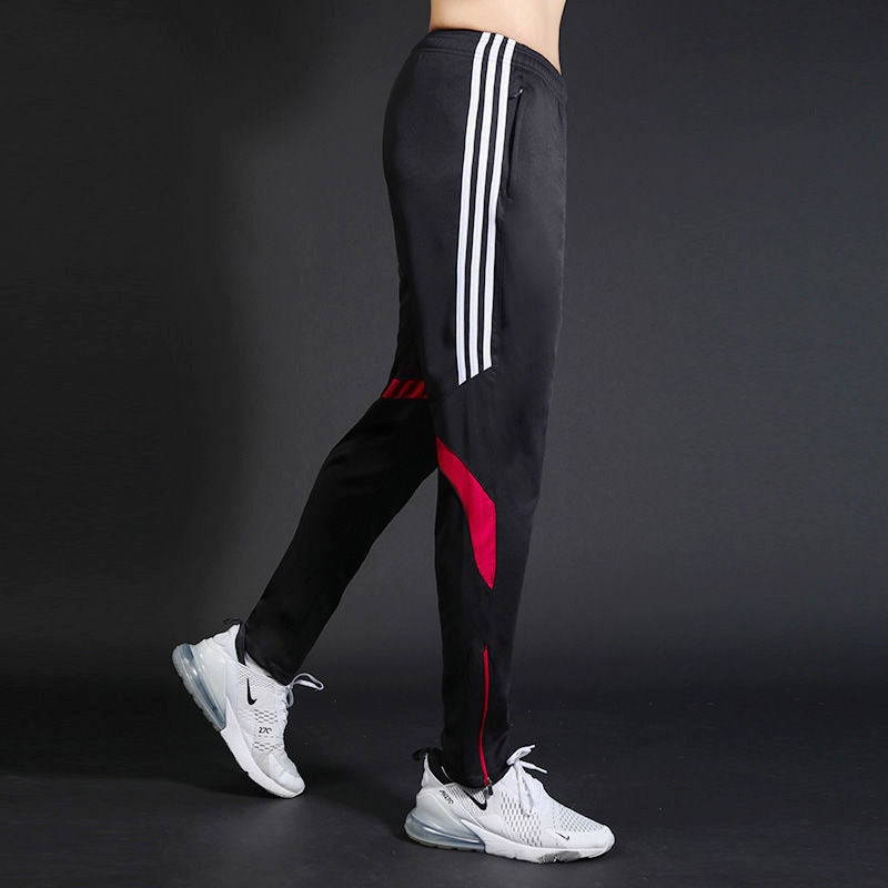 Basketball trousers men's casual trousers quick-drying trousers appearance trousers training trousers side three bars sports trousers football running trousers