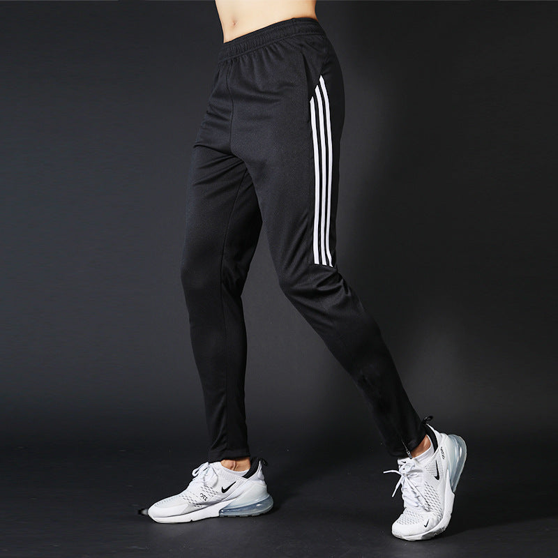 Basketball trousers men's casual trousers quick-drying trousers appearance trousers training trousers side three bars sports trousers football running trousers