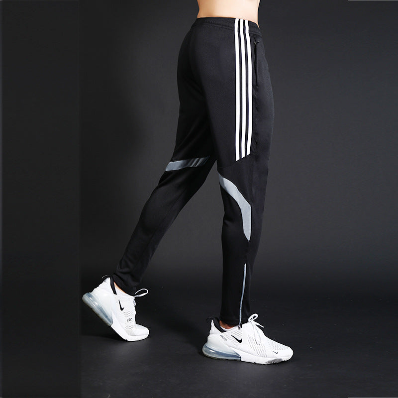 Basketball trousers men's casual trousers quick-drying trousers appearance trousers training trousers side three bars sports trousers football running trousers