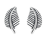 Nature Cast Metalworks Aspen Leaf Sterling Silver Post Earring