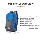 Outdoor hiking bag, hiking sports backpack, cycling leisure backpack 40L large capacity travel bag