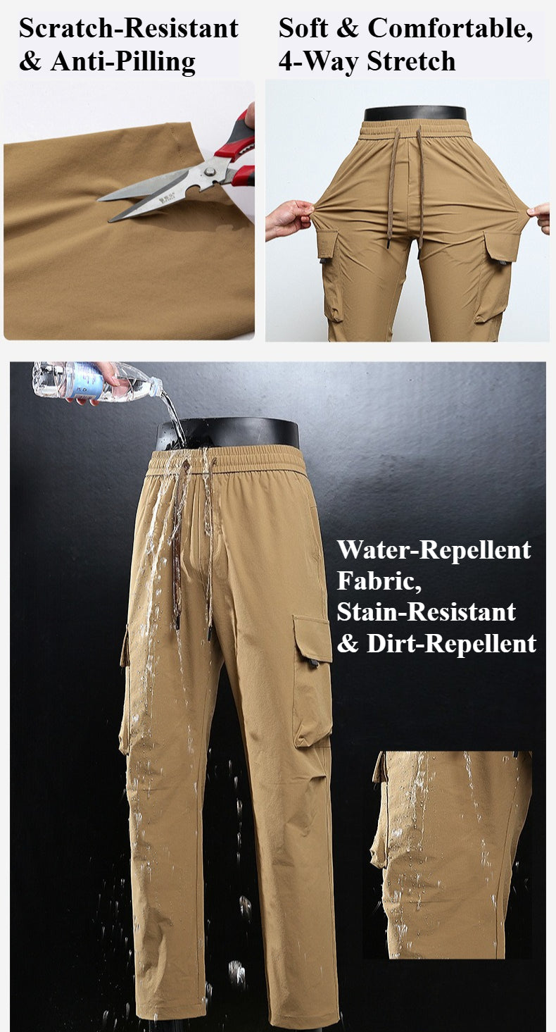 Unisex Wide‑Leg Cargo Pants, Fleece Lined Water Resistant Outdoor Loose Trousers, Customizable