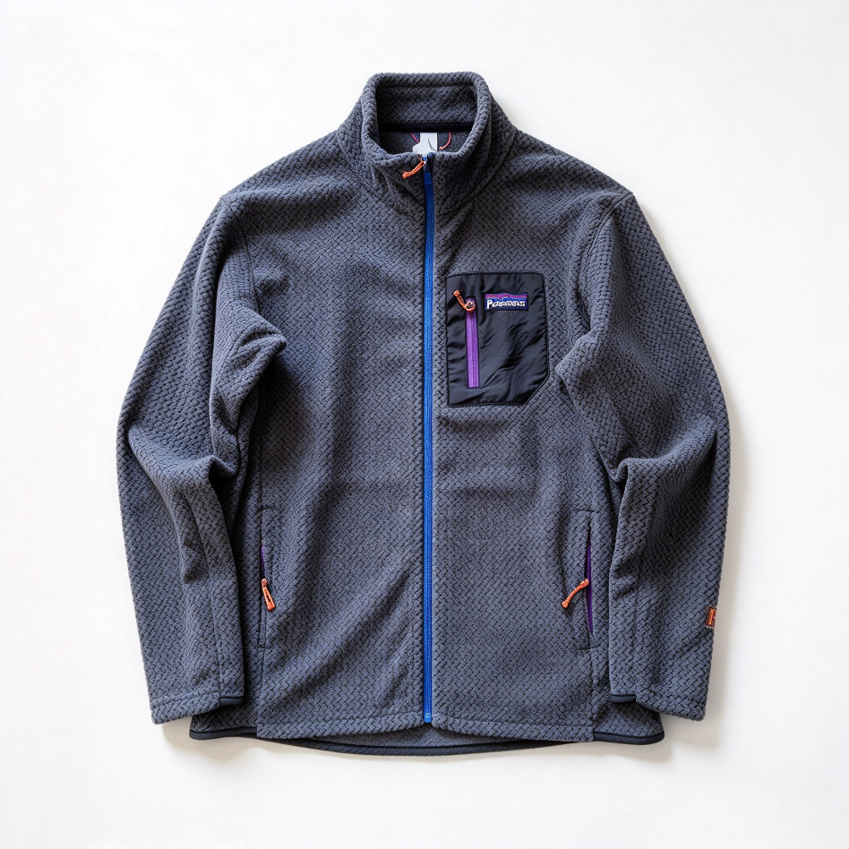 Patagonia R1 Air Full-Zip Jacket, Warm Breathable Grid Fleece Coat