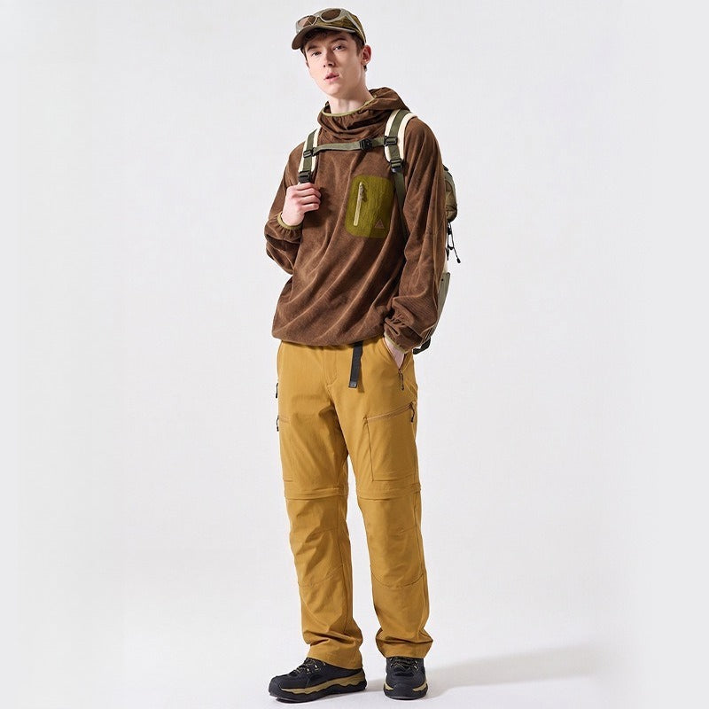 WENHOUU Men's Zip‑Off Detachable Hiking Cargo Pants, Waterproof Breathable