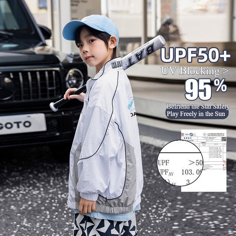 UPF50+ Original Yarn Kids Sun Jacket