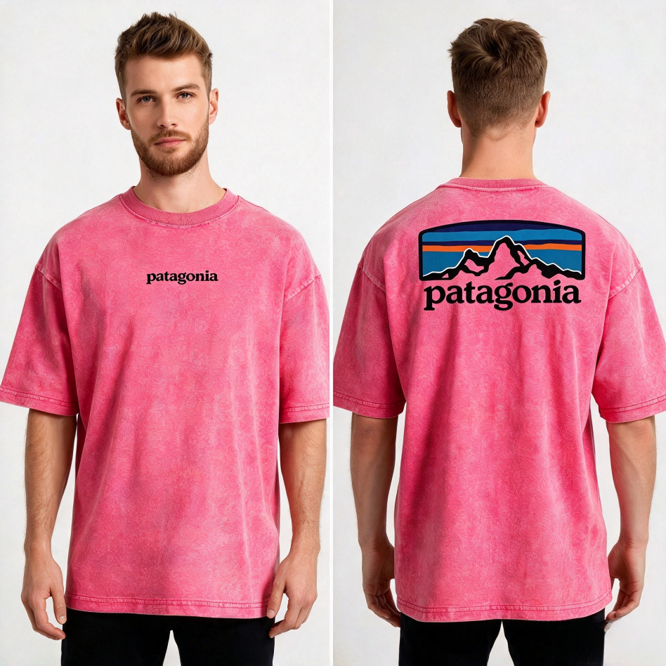 Patagonia Men's P-6 Logo Washed Vintage Short Sleeve T-Shir