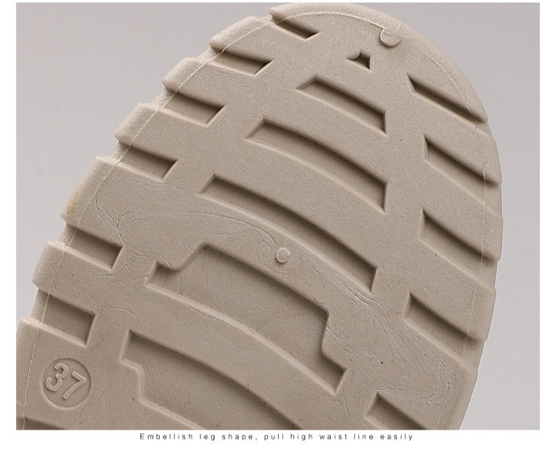 Women's New Mid-Calf Snow Boots - Stylish Fleece-Lined Thickened Waterproof Lace-Up