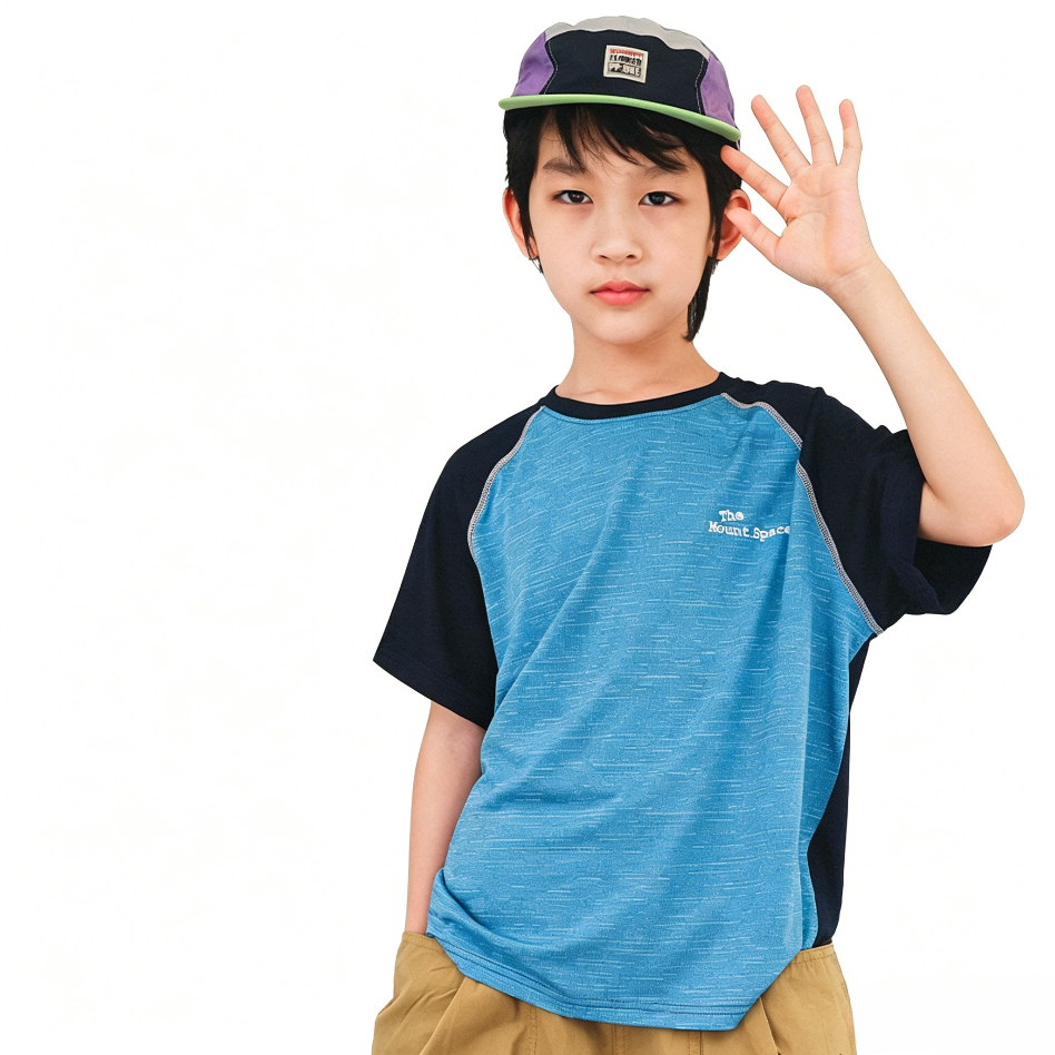 Mountain Style Spliced Letter Print Short Sleeve T-Shirt