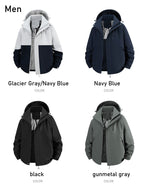 Women's and men's jackets are windproof and waterproof, and padded jackets.