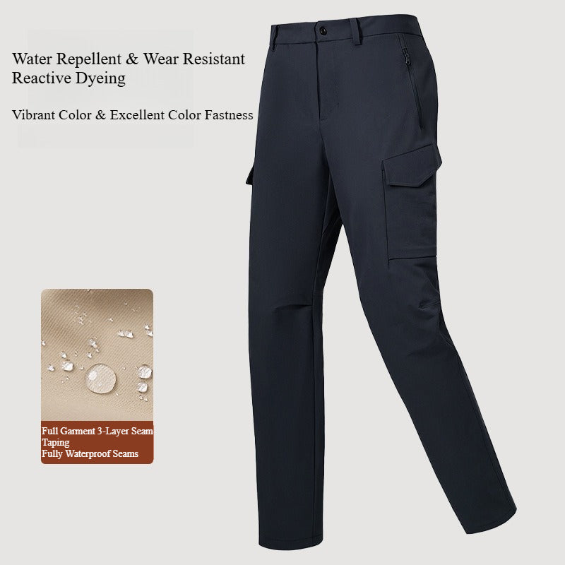 Men & Women Fluorine-Free Softshell Pants, Water Repellent Tactical Hiking Pants