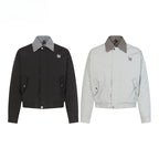 American-Style Fake Two-Piece Lapel Jacket Loose Warm Top