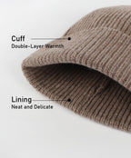 Pure wool warm ear protection hat winter windproof ski pullover hat