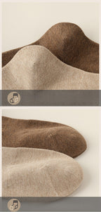 Women's extended knee socks, pure cotton non-slip boneless thigh socks, spring and autumn warm models