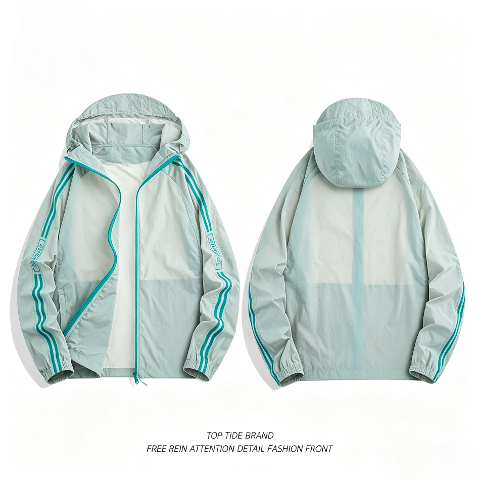 UPF100+ Women Color‑Block Sun Protection Jacket Lightweight Breathable Outdoor Summer Top