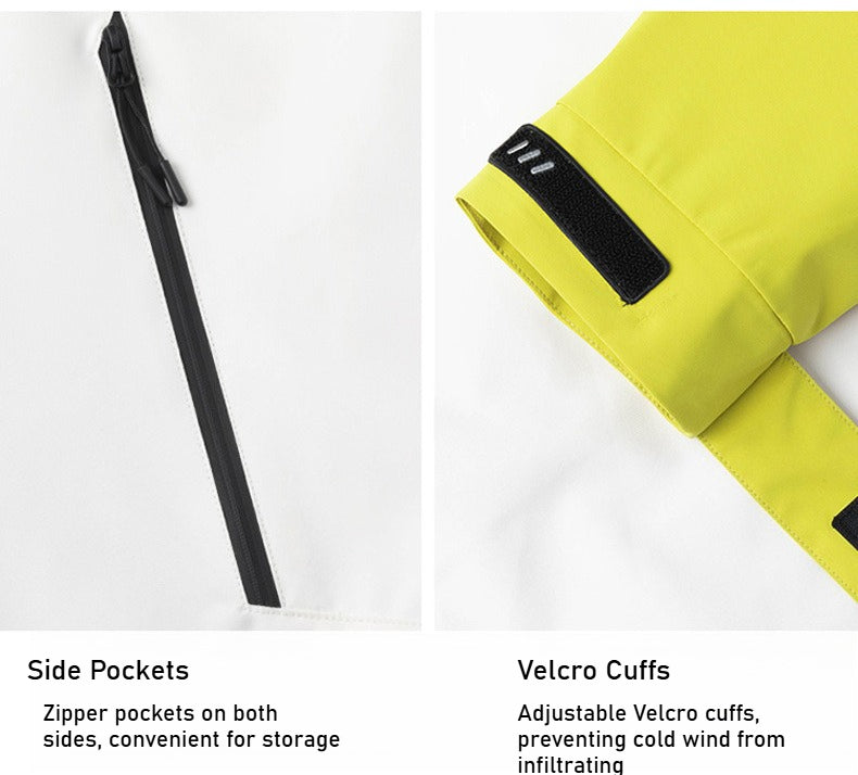 Autumn and winter three-proof jacket for men and women outdoor sports waterproof mountaineering hooded jacket