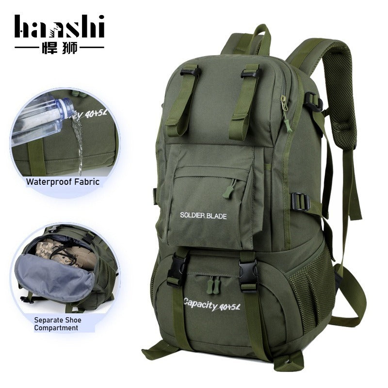 Premium lightweight outdoor backpack, large-capacity travel mountaineering bag