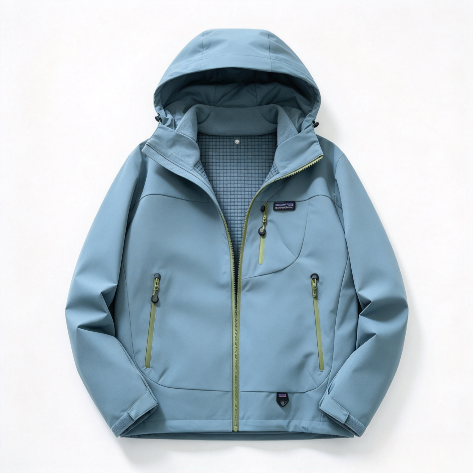 Patagonia 3-in-1 Outdoor Jacket, Removable Fleece Liner Hooded Waterproof Hiking Shell