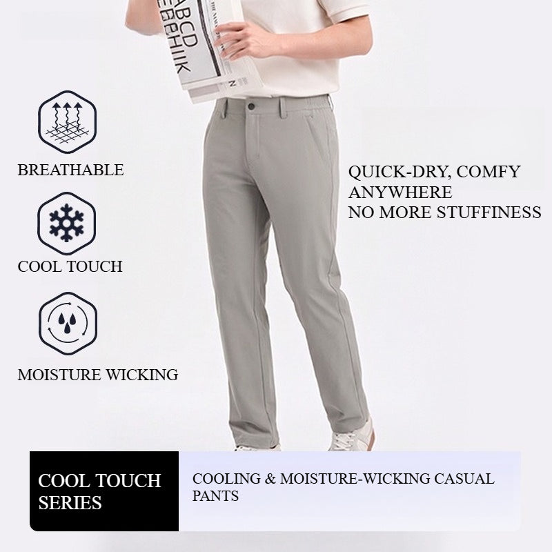Men's Cool Touch Sun Protection Wrinkle Resistant Casual Pants