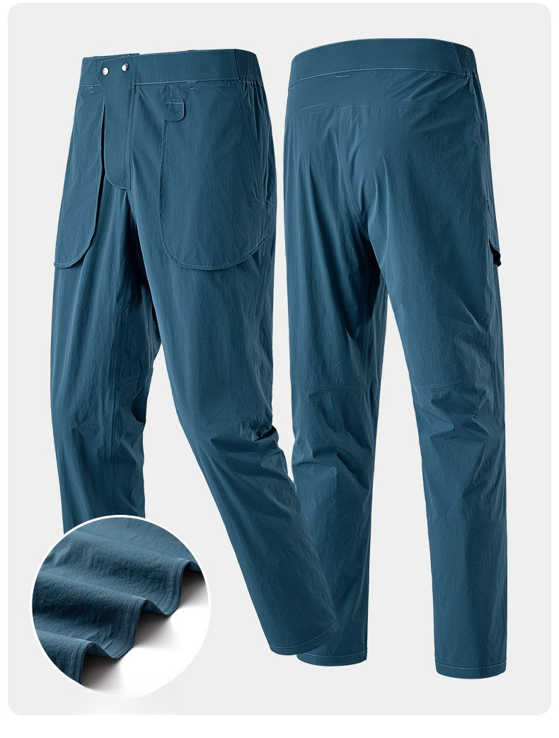 WENHOUU Seam‑Taped Waterproof Anti‑Bacterial Stretch Thin Outdoor Hiking Pants