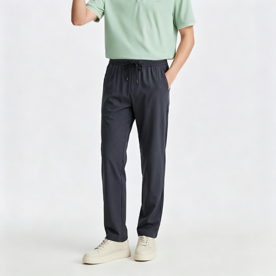 Men's Water Repellent Ice Feel Sun Protection Straight Leg Stretch Pants