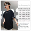 Kids Summer Streetwear Cotton Tee with Letter Print