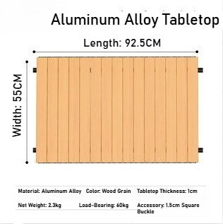 Outdoor camper cart Full metal camp trailer Foldable stall trolley Light travel camping picnic