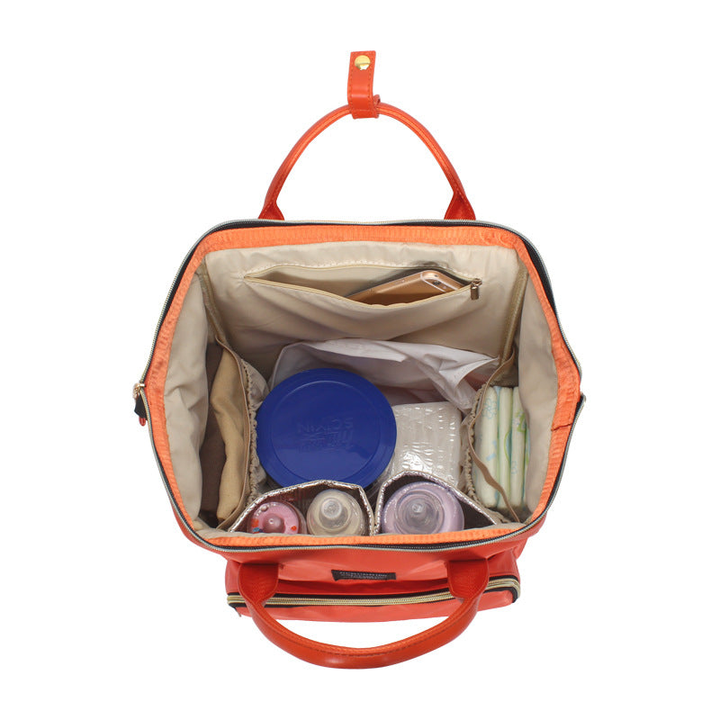 Large capacity mother and baby bag, water-proof double shoulder mommy bag.