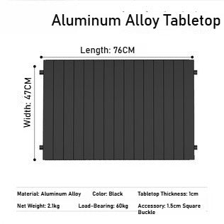 Outdoor camper cart Full metal camp trailer Foldable stall trolley Light travel camping picnic