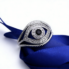 Evil Eye Ring with Micro-pave Zircon Black Diamond Bracelet
