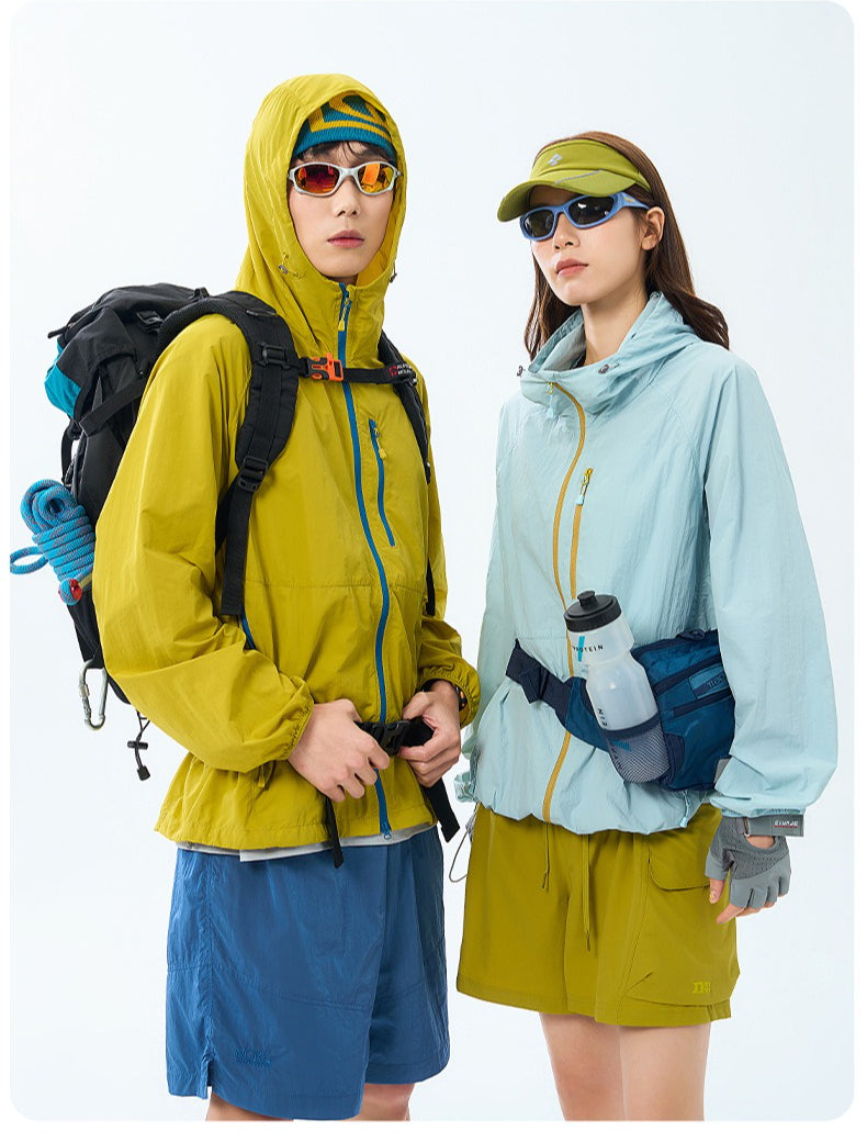 UPF 50+ Lightweight Sun Protection Hooded Jacket Breathable Outdoor Fishing Hiking Coat