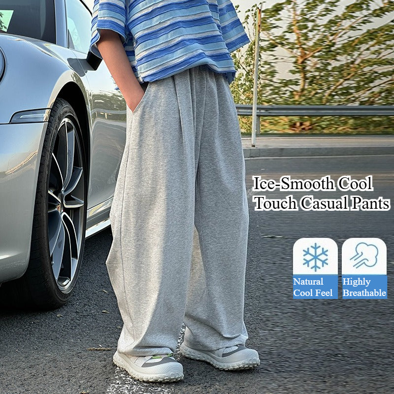 Kids Cool Feel Curved Pants Summer Straight Anti-Mosquito Pants