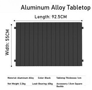 Outdoor camper cart Full metal camp trailer Foldable stall trolley Light travel camping picnic