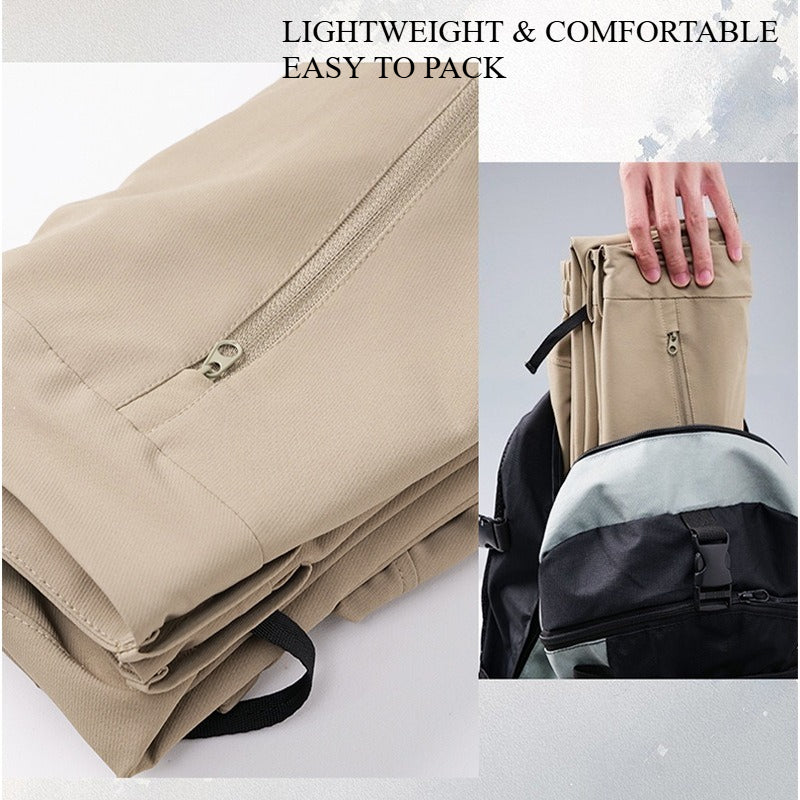Men & Women Fluorine-Free Softshell Pants, Water Repellent Tactical Hiking Pants