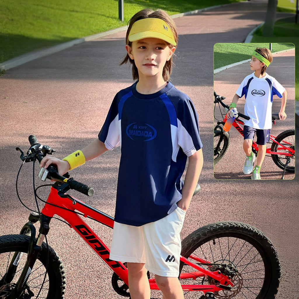 Quick Dry Cooling Kids Cycling Sports Outfit