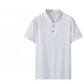 Men’s Summer Seamless Bonded Ice Silk Business Polo Shirt