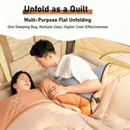 Portable Adult Fall Winter Sleeping Bag - Outdoor Thickened Warm Windproof Cold-Resistant for Car