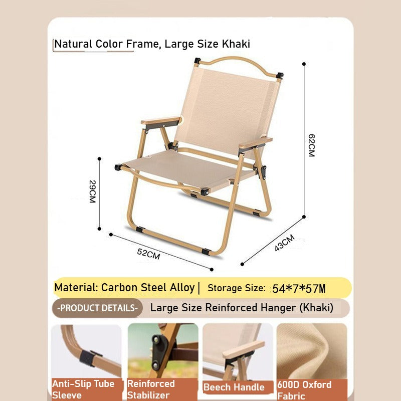 Camping Outdoor Folding Chair - Portable for Beach, Vendor & Catering Needs