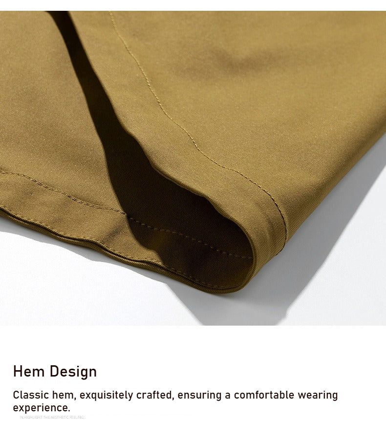 Spring and Autumn new men's sports loose stand-up collar jacket, multi-pocket hooded wear-resistant casual jacket, black/caramel optional