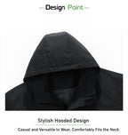 2025 new men's hooded jacket American casual large size tooling jacket top trendy