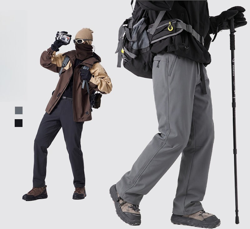 Unisex Windproof Waterproof Softshell Hiking Pants, Anti-Bacterial Anti-Mite, Customizable