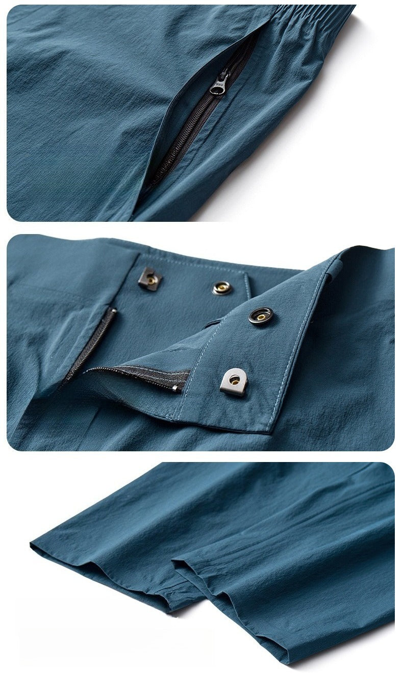 WENHOUU Seam‑Taped Waterproof Anti‑Bacterial Stretch Thin Outdoor Hiking Pants