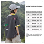Heavyweight Boys Short Sleeve T-Shirts with Fine Craft